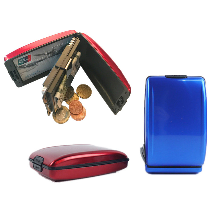 Multifunctional RFID Aluminium Card Holder Wallet Kwa Ndalama za Khadi la Cash